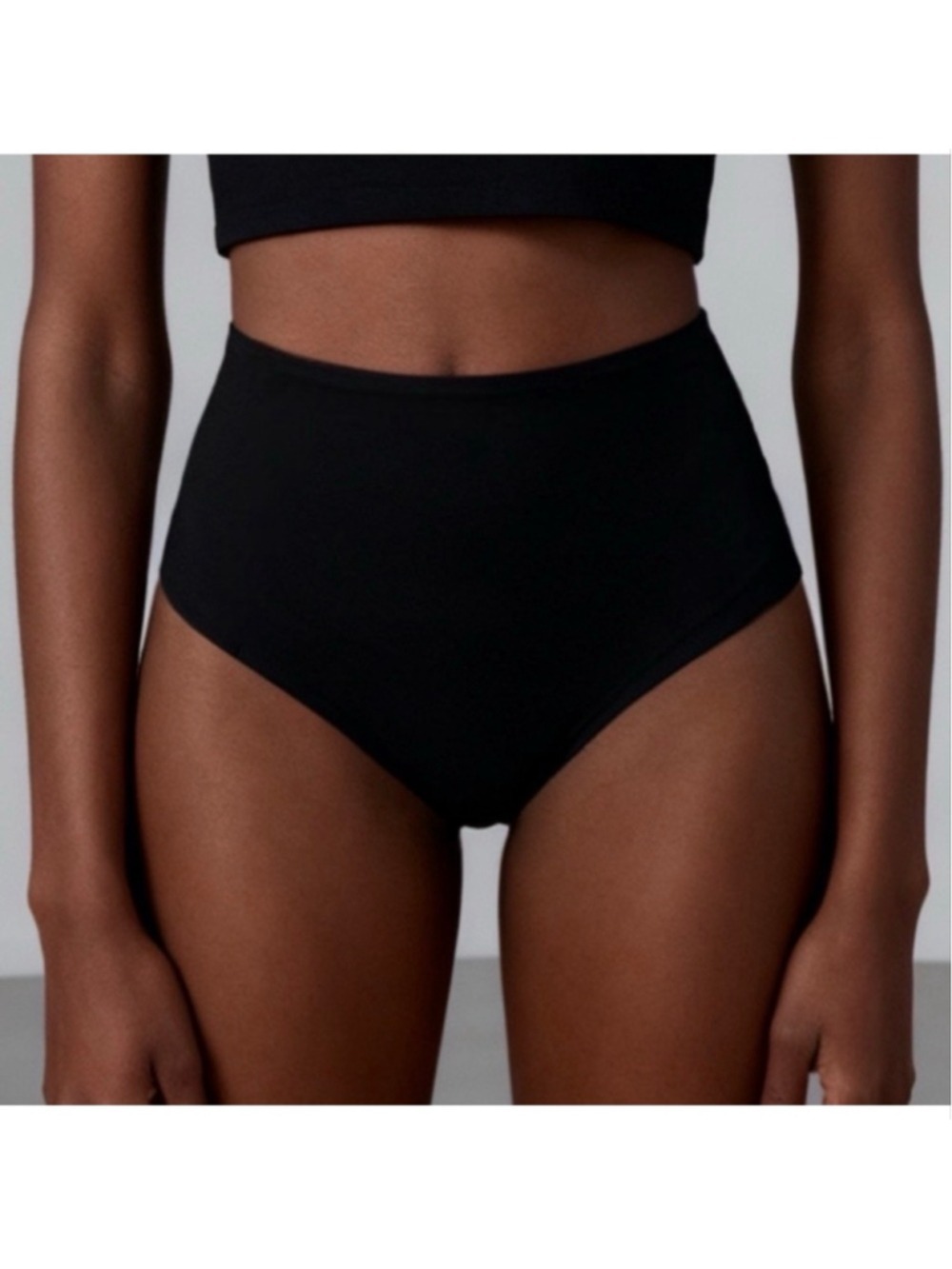 Women's House of CB Black High-Waisted Briefs L